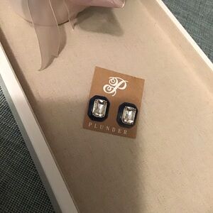 Plunder Teal and Silver Earrings.Brand New